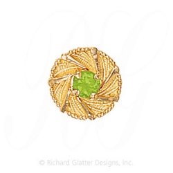 GS439 PD - 14 Karat Gold Peridot Slide 